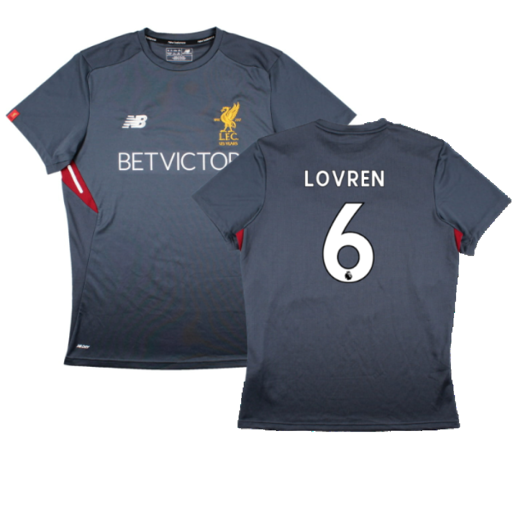 Liverpool 2017-18 New Balance Training Shirt (L) (Lovren 6) (Excellent)_0