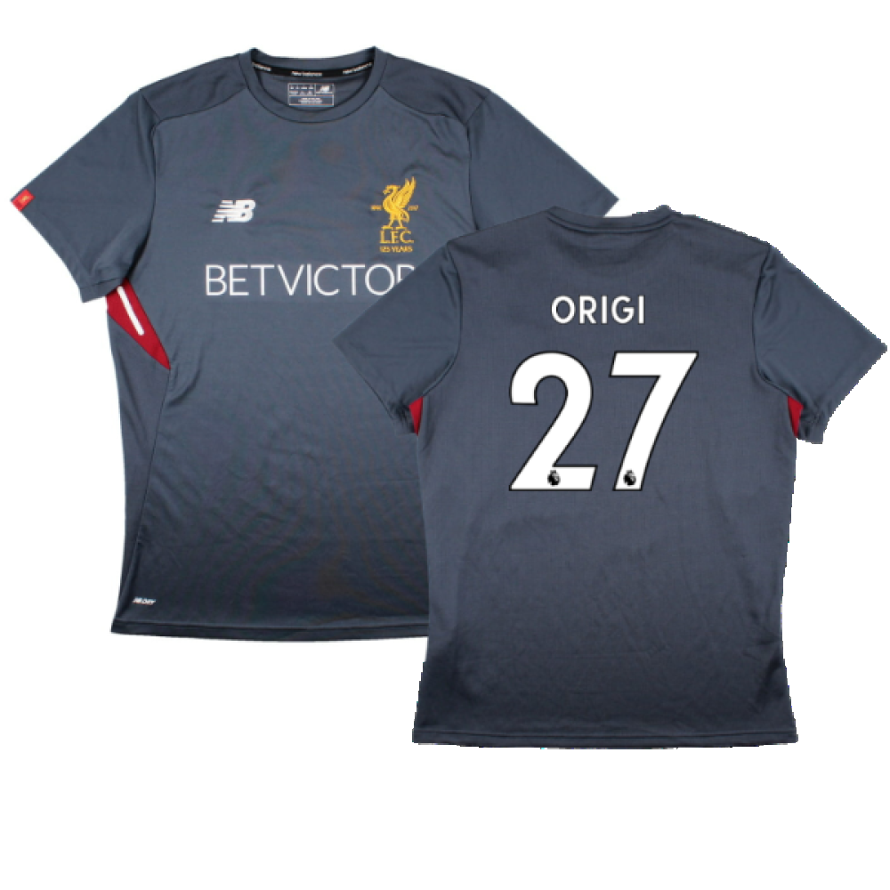 Liverpool 2017-18 New Balance Training Shirt (L) (Origi 27) (Excellent)_0