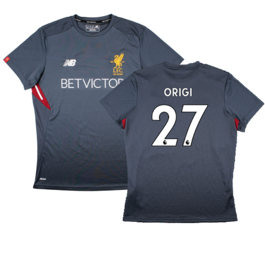 Liverpool 2017-18 New Balance Training Shirt (L) (Origi 27) (Excellent)_0