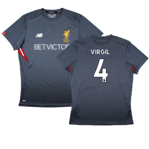 Liverpool 2017-18 New Balance Training Shirt (L) (Virgil 4) (Excellent)_0
