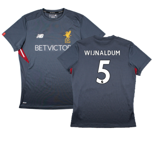 Liverpool 2017-18 New Balance Training Shirt (L) (Wijnaldum 5) (Excellent)_0