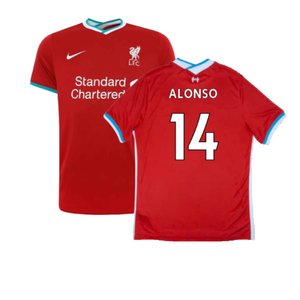 Liverpool 2020-21 Home Shirt (Mint) (ALONSO 14)_0