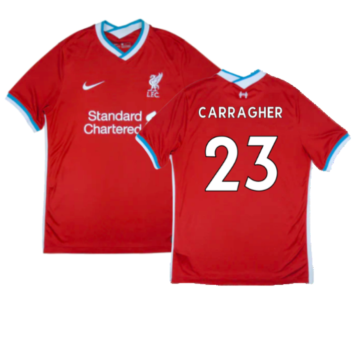 Liverpool 2020-21 Home Shirt (S) (Mint) (CARRAGHER 23)