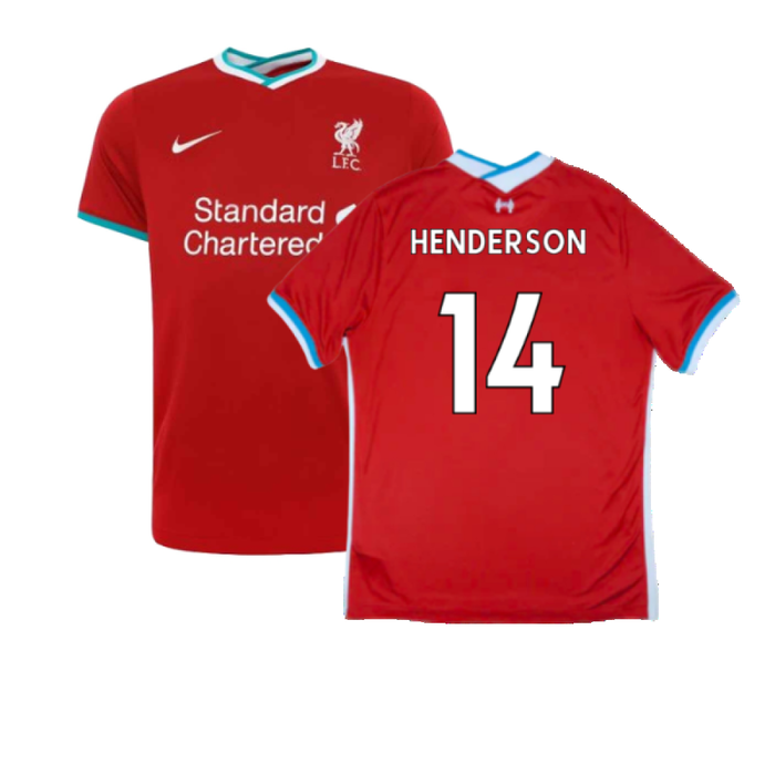 Liverpool 2020-21 Home Shirt (Excellent) (HENDERSON 14)