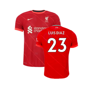 Liverpool 2021-2022 Vapor Home Shirt (Excellent) (LUIS DIAZ 23)_0