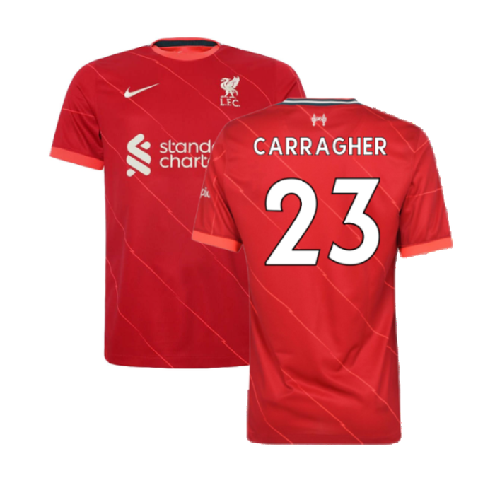 Liverpool 2021-22 Home Shirt (L)  (CARRAGHER 23) (Excellent)