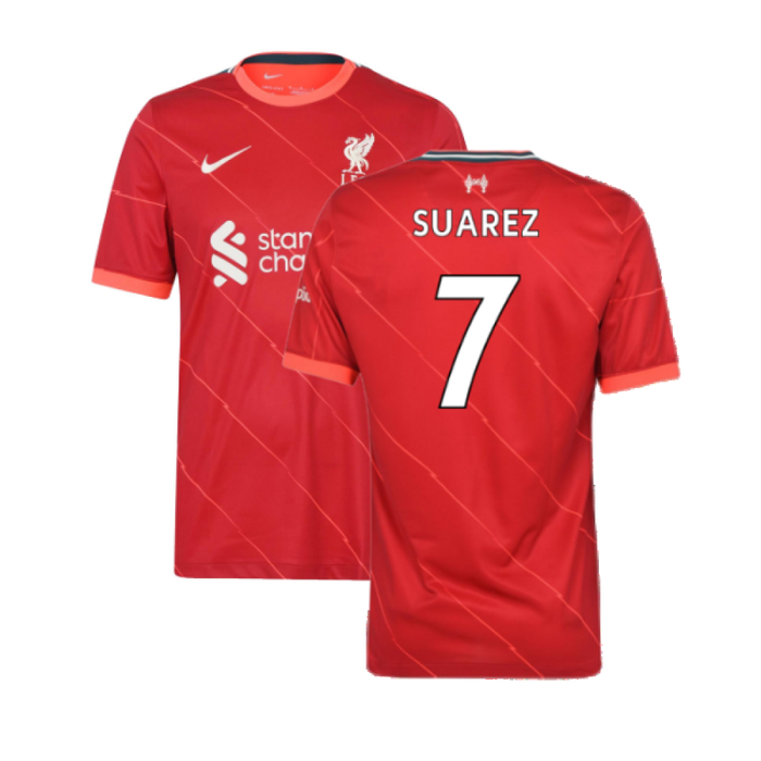 Liverpool 2021-22 Home Shirt (L) (Very Good) (SUAREZ 7)