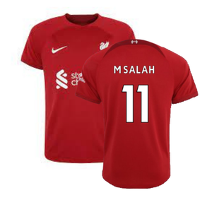 Liverpool 2022-23 Home Shirt (S) (Excellent) (M SALAH 11)_0