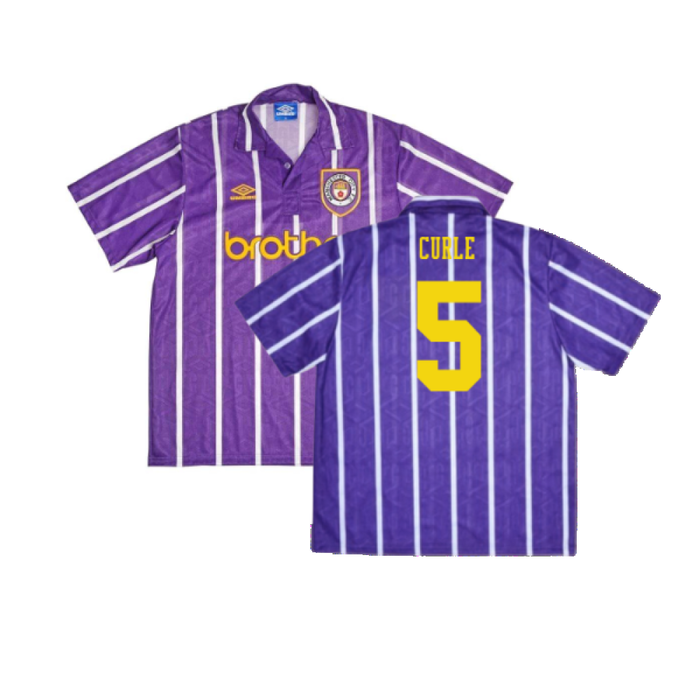 Manchester City 1992-1994 Away Shirt (XL) (Excellent) (Curle 5)