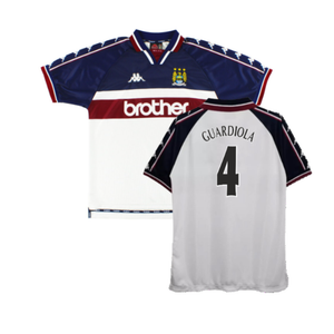 Manchester City 1997-98 Away Shirt (XL) (Good) (Guardiola 4)_0