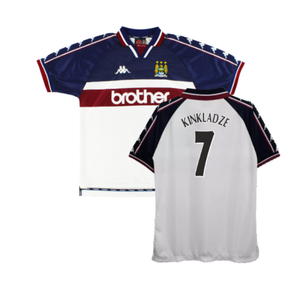 Manchester City 1997-98 Away Shirt (XL) (Good) (Kinkladze 7)_0