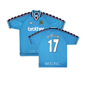 Manchester City 1997-99 Home Shirt (M) (Excellent) (DE BRUYNE 17)_0