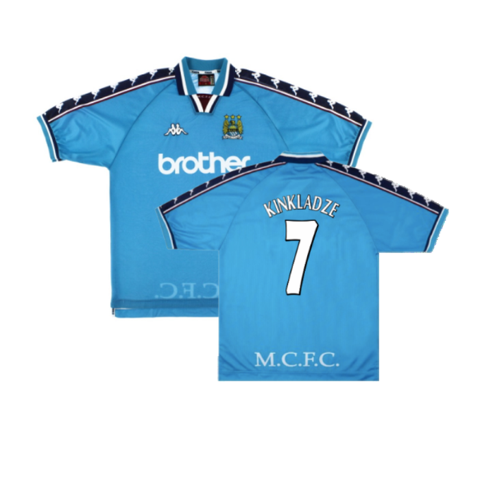 Manchester City 1997-99 Home Shirt (XL) (Excellent) (Kinkladze 7)