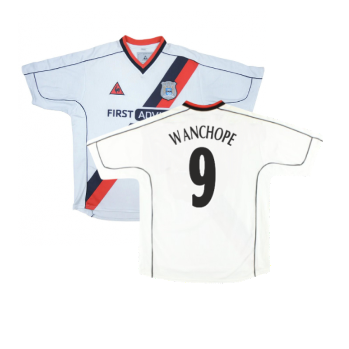 Manchester City 2002-03 Away Shirt (M) (Excellent) (Wanchope 9)