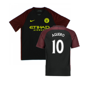 Manchester City 2016-17 Away Shirt (XXL) (Excellent) (Aguero 10)_0