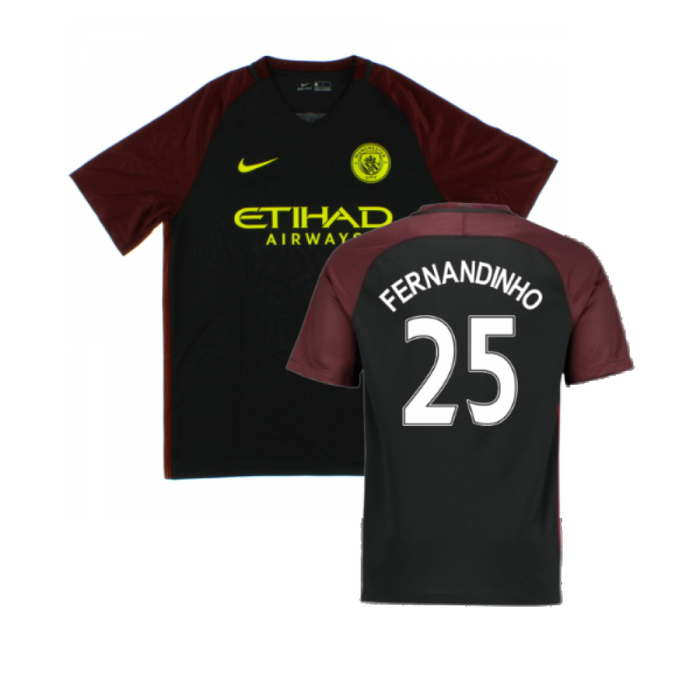 Manchester City 2016-17 Away Shirt (XXL) (Excellent) (Fernandinho 25)