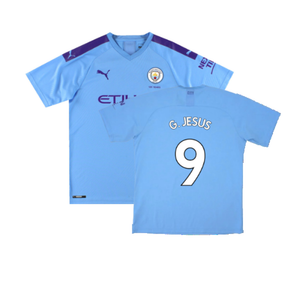 Manchester City 2019-20 Home Shirt (Excellent) (G. Jesus 9)_0