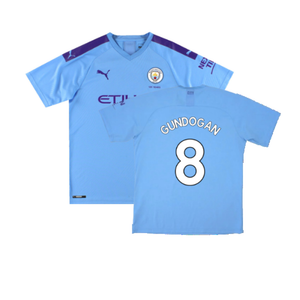 Manchester City 2019-20 Home Shirt (Excellent) (Gundogan 8)_0