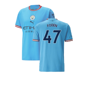 Manchester City 2022-23 Home Shirt (M) (Excellent) (Foden 47)_0