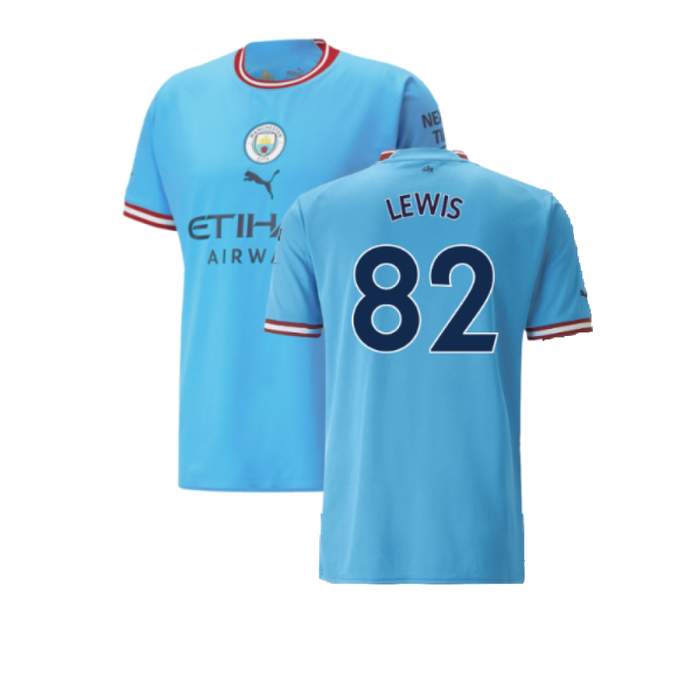 Manchester City 2022-23 Home Shirt (M) (Excellent) (Lewis 82)