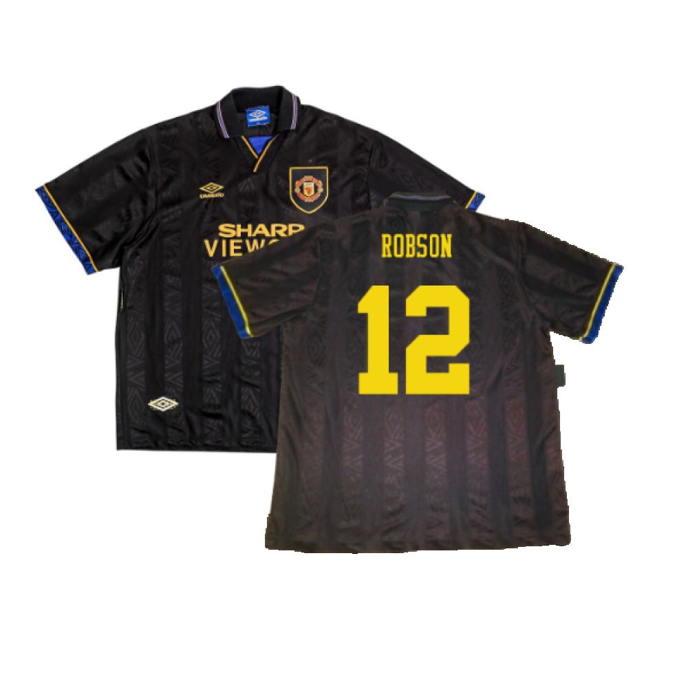 Manchester United 1993-95 Away Shirt (XL) (Excellent) (Robson 12)_0