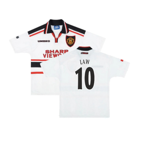 Manchester United 1997-98 Away Shirt (XL) (Fair) (Law 10)_0