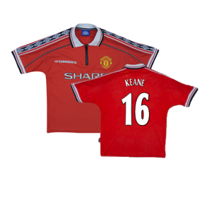 Manchester United 1998-00 Home Shirt (Y) (Excellent) (Keane 16)_0