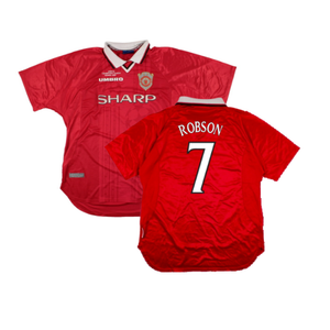 Manchester United 1999-2000 Champions League Home Shirt (XXL) (Excellent) (Robson 7)_0