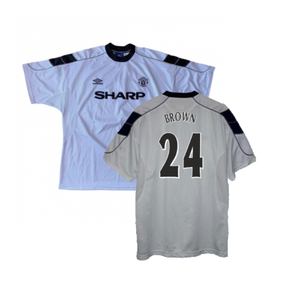 Manchester United 2000-01 Away Shirt (XXL) (Very Good) (Brown 24)_0