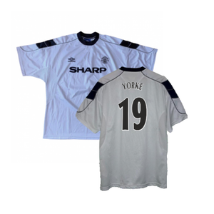 Manchester United 2000-01 Away Shirt (XXL) (Very Good) (Yorke 19)_0