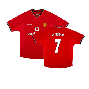 Manchester United 2000-02 Home Shirt (XXL) (Excellent) (Beckham 7)_0