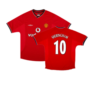 Manchester United 2000-02 Home Shirt (Youths) (Good) (Sheringham 10)_0