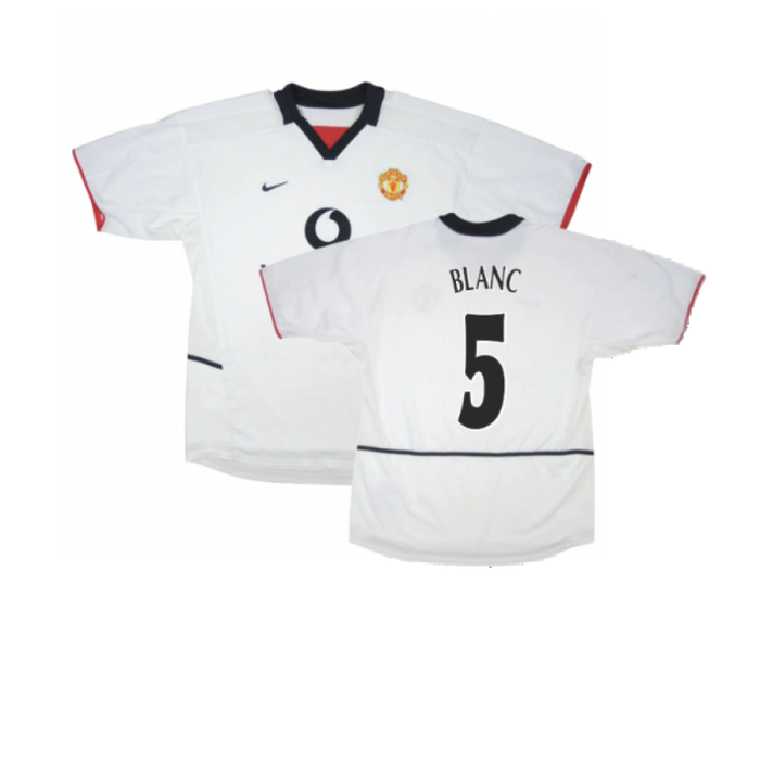 Manchester United 2002-03 Away Shirt (Very Good) (Blanc 5)