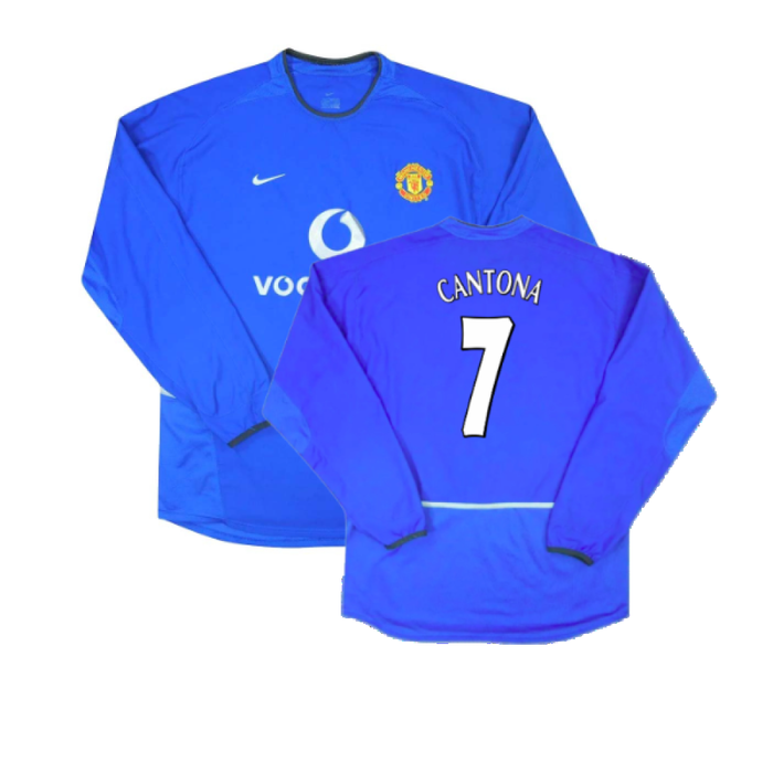 Manchester United 2002-03 Long Sleeve Third Shirt (Excellent) (Cantona 7)