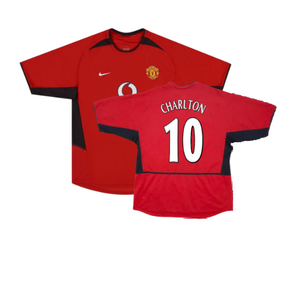 Manchester United 2002-04 Home Shirt (XXL) (Fair) (Charlton 10)_0