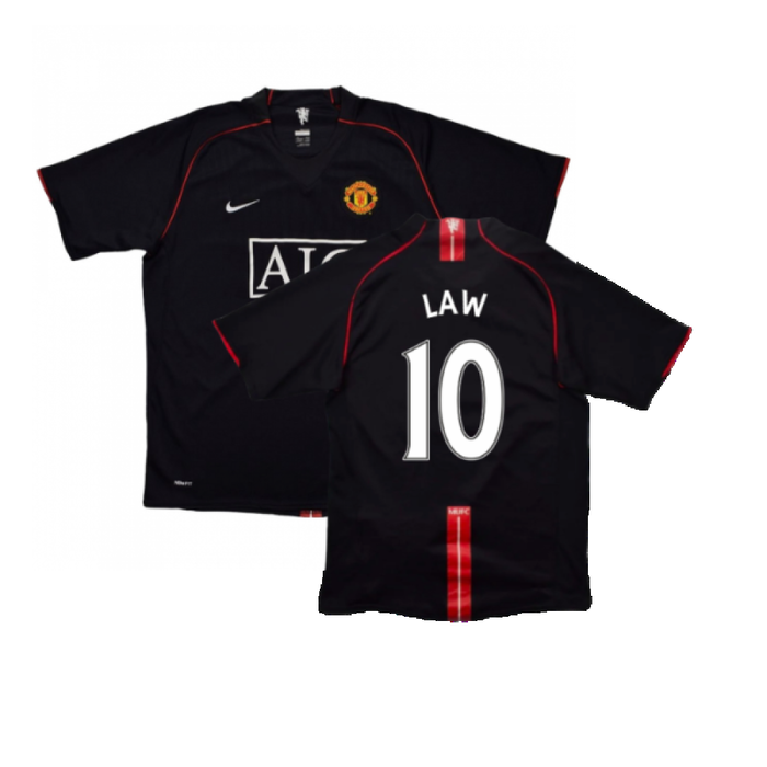 Manchester United 2007-09 Away Shirt (XXL) (Very Good) (Law 10)