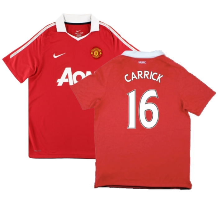 Manchester United 2010-11 Home Shirt (Very Good) (Carrick 16)