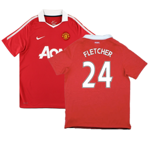 Manchester United 2010-11 Home Shirt (Very Good) (Fletcher 24)_0