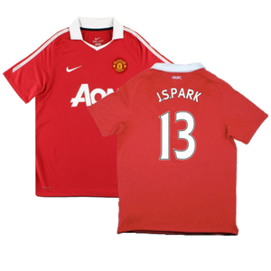 Manchester United 2010-11 Home Shirt (Very Good) (J.S.Park 13)_0