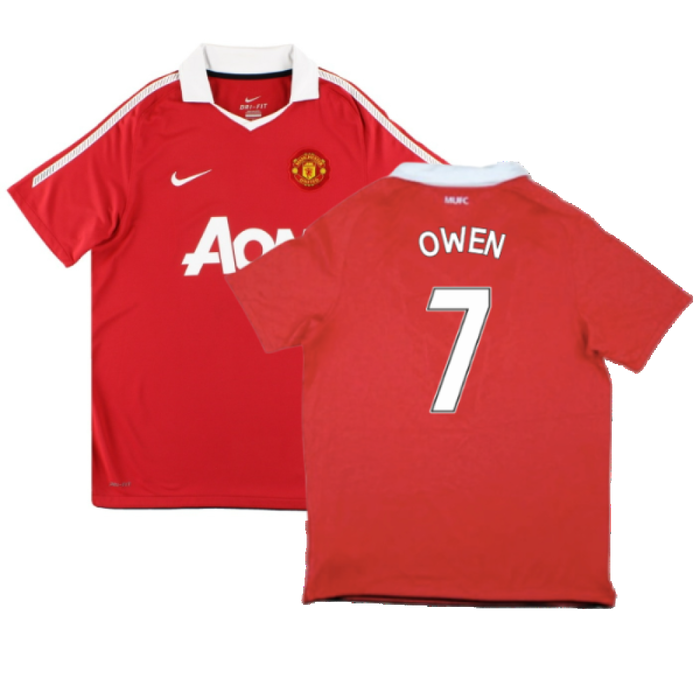 Manchester United 2010-11 Home Shirt (S) (Good) (Owen 7)