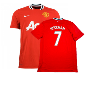 Manchester United 2011-12 Home Shirt (2XL) (Very Good) (BECKHAM 7)_0