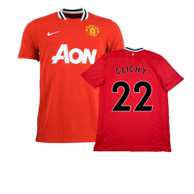 Manchester United 2011-12 Home Shirt (XL) (Clichy 22) (Excellent)_0