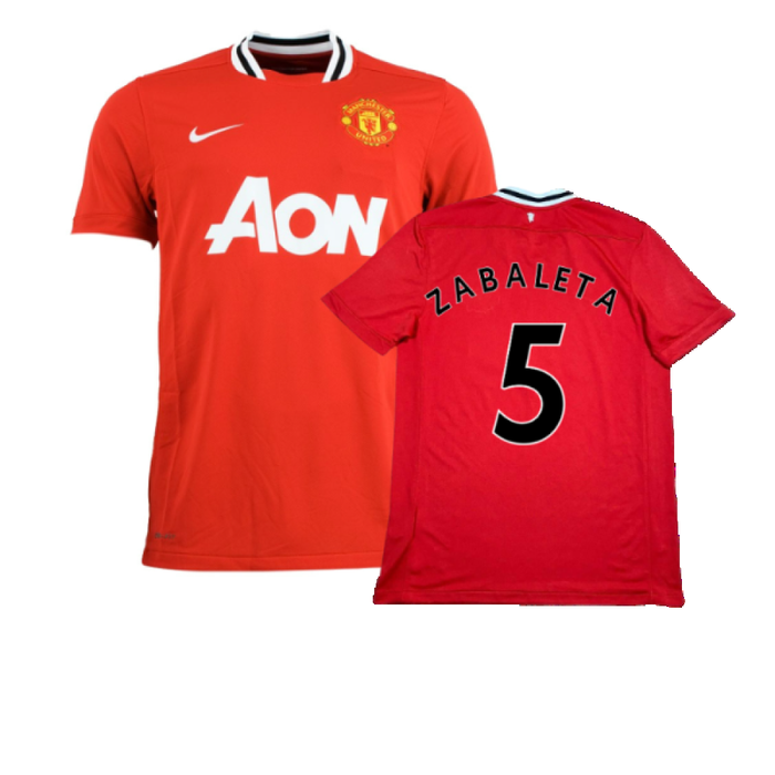 Manchester United 2011-12 Home Shirt (XL) (Zabaleta 5) (Excellent)