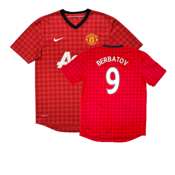 Manchester United 2012-13 Home Shirt (Good) (Berbatov 9)