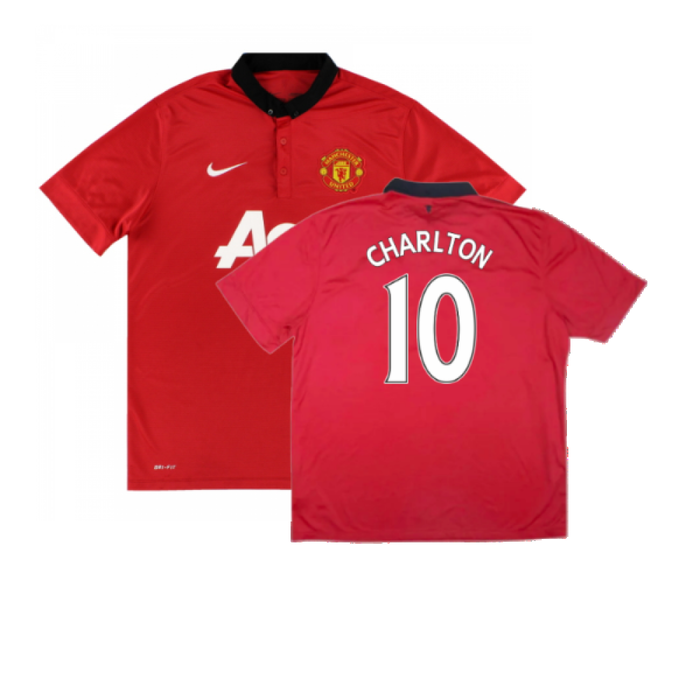 Manchester United 2013-14 Home (XL) (Excellent) (Charlton 10)