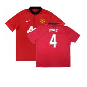 Manchester United 2013-14 Home (XL) (Excellent) (Jones 4)_0