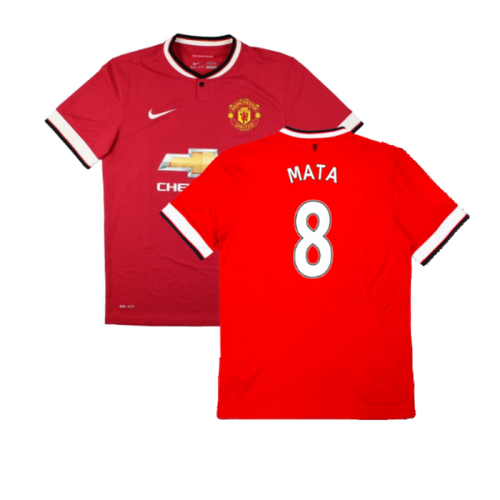 Manchester United 2014-15 Home Shirt (Excellent) (Mata 8)