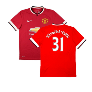 Manchester United 2014-15 Home Shirt (Mint) (Schweinsteiger 31)_0