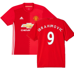 Manchester United 2016-17 Home Shirt (L) (Ibrahimovic 9) (Good)_0