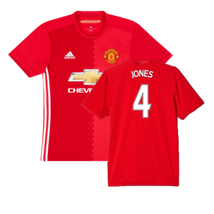 Manchester United 2016-17 Home (M) (Mint) (Jones 4)
